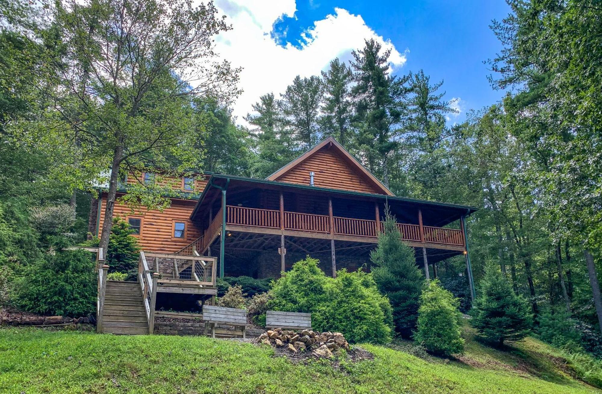 Pine Log Lodge Jefferson Экстерьер фото