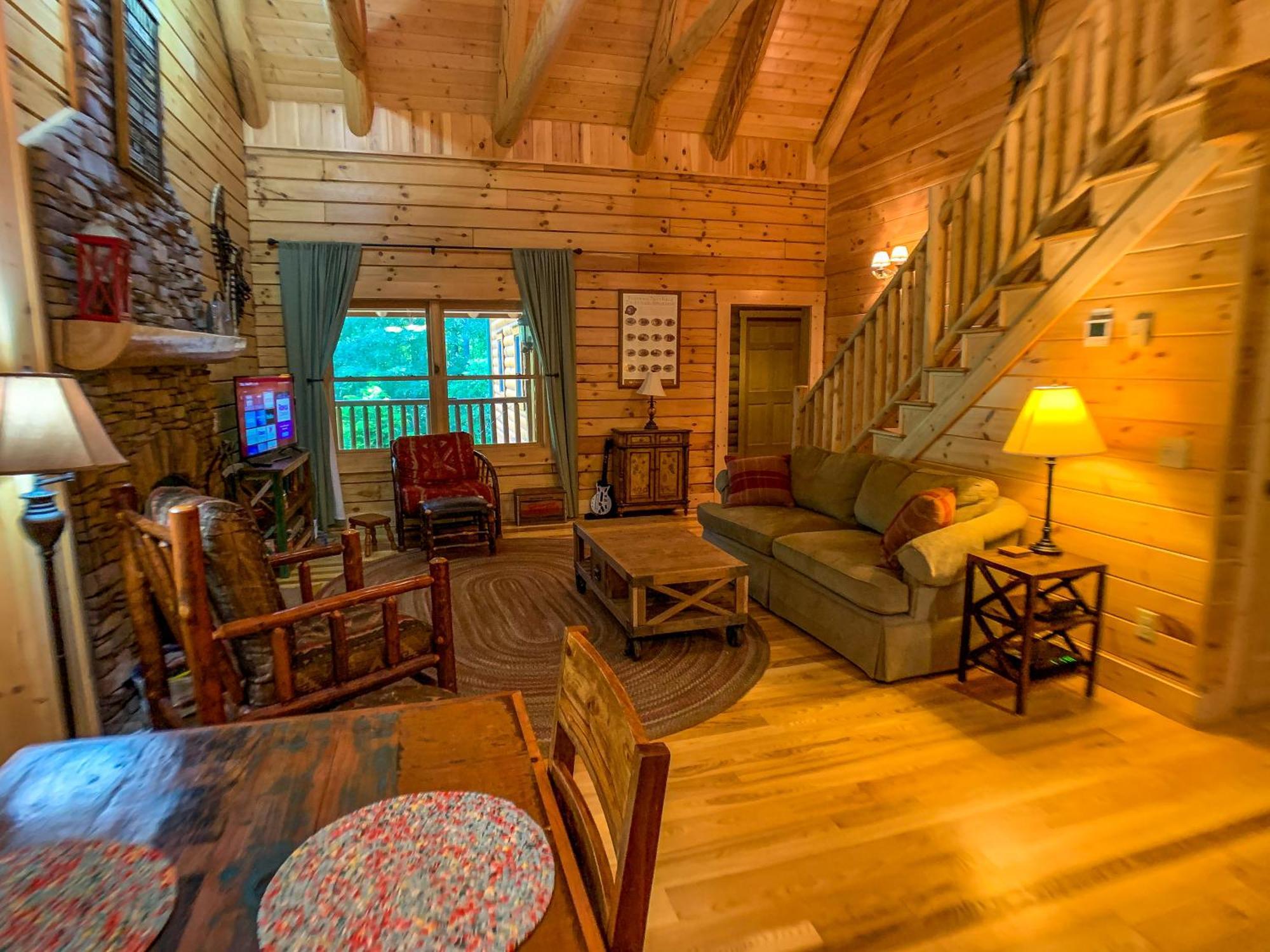 Pine Log Lodge Jefferson Экстерьер фото