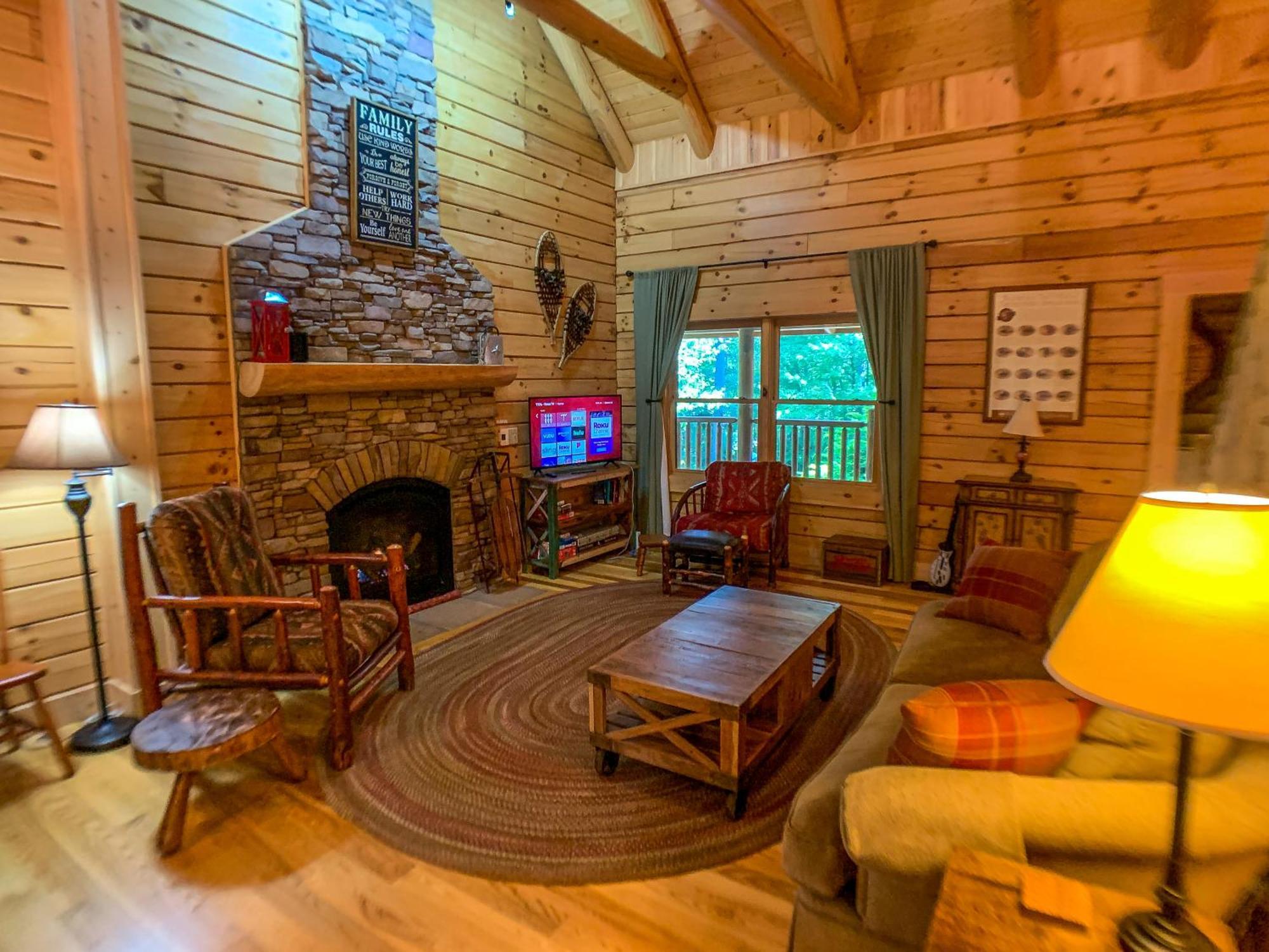 Pine Log Lodge Jefferson Экстерьер фото