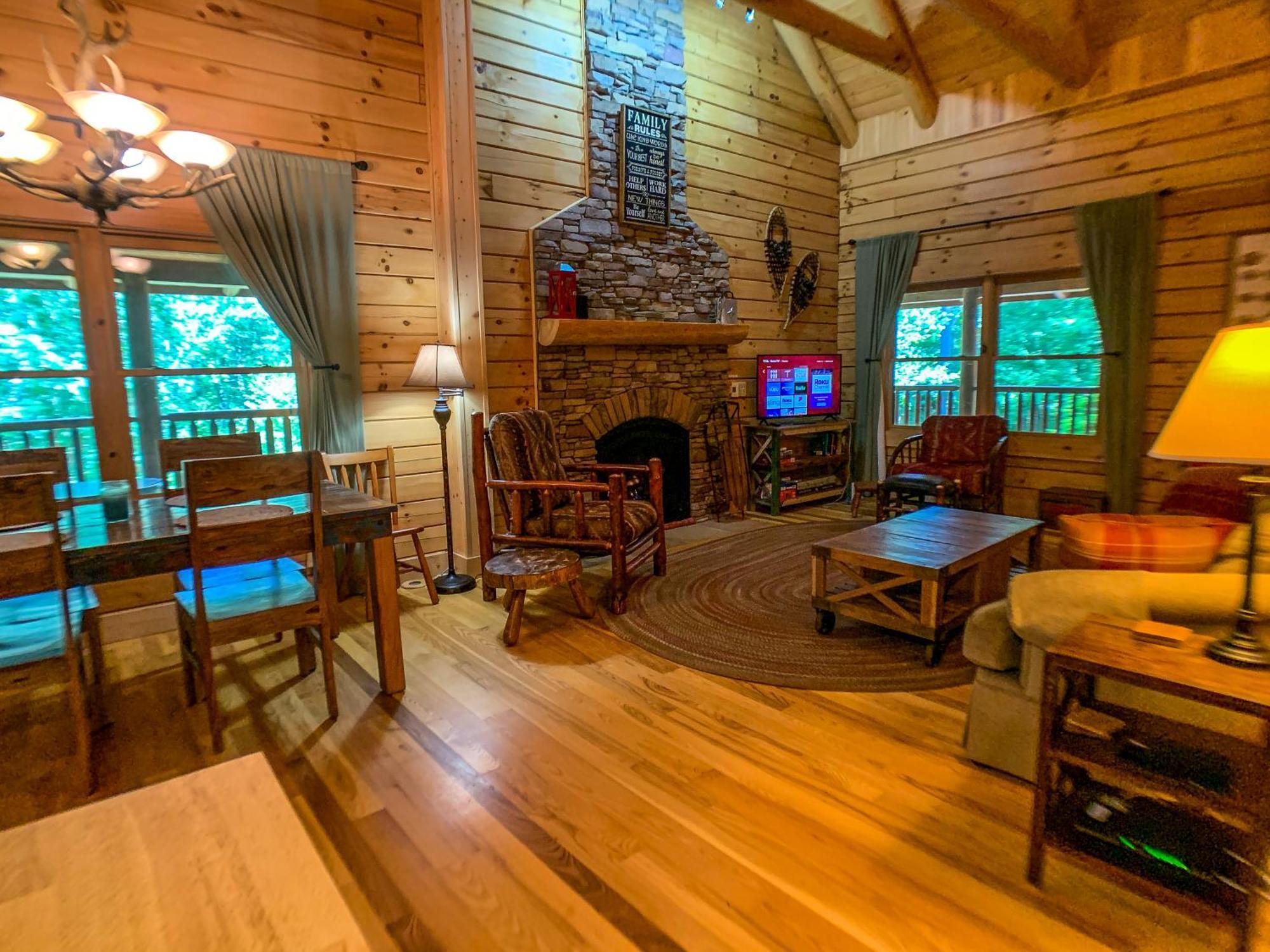 Pine Log Lodge Jefferson Экстерьер фото